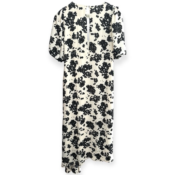 NOTES DU NORD Orchid Asymmetrical Floral Dress Size 38 - Picture 6 of 12